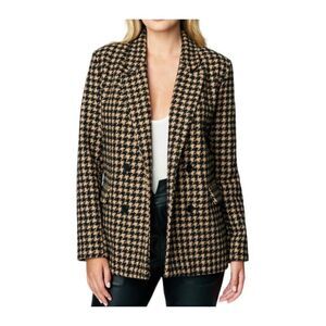 Blank NYC Book Club Blazer in Houndstooth Size S